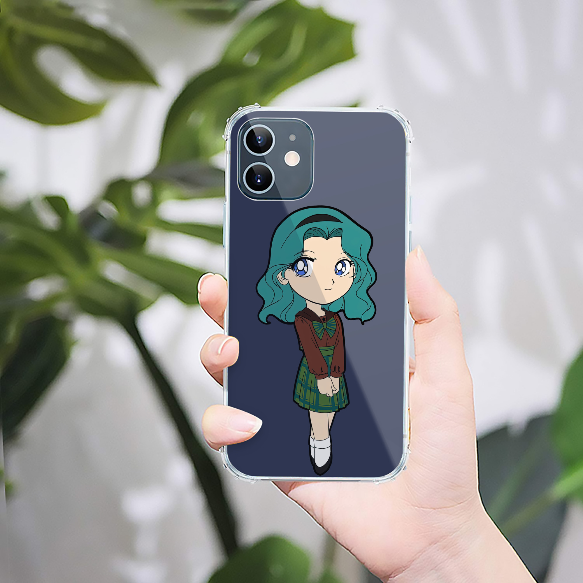 （画像用） 美少女戦士セーラームーン 海王 みちる（かいおう みちる） Sailor Moon Kaiou Michiru 【iPhone 12シリーズ対応】透明スマホケース（クリアソフトケース）